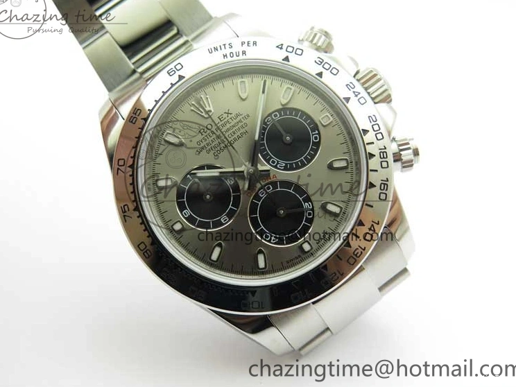 MiroTime 0409 SoftTouch Daytona 116509 KKF 1:1 Best Edition 904L Steel Gray Dial on SS Bracelet A 2459